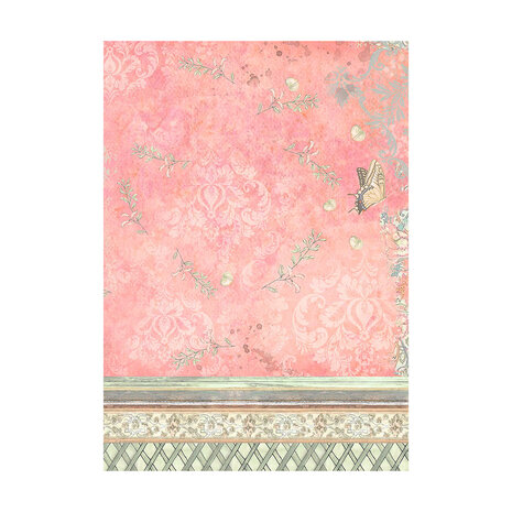 Stamperia Orchids and Cats Rice Paper Backgrounds A6 (DFSAK6017) Stamperia Orchids and Cats Rice Paper Backgrounds A6 (DFSAK6017)