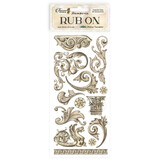 Stamperia Sir Vagabond in Fantasy World Rub-On 4x8,5 Inch Greeks and Capitals (DFLRB71)