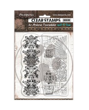 Stamperia Sir Vagabond in Fantasy World Clear Stamps 2 Borders (WTK189)
