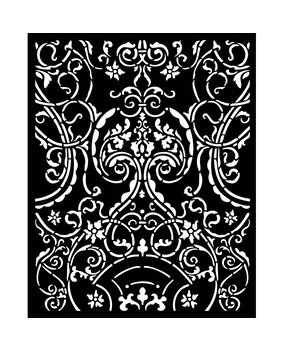 Stamperia Sir Vagabond in Fantasy World Thick Stencil 20x25cm Metal Decor (KSTD155)