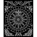 Stamperia Sir Vagabond in Fantasy World Thick Stencil 20x25cm Round (KSTD157)