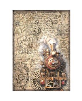 Stamperia Sir Vagabond in Fantasy World Train Rice Paper A4 (DFSA4845) Stamperia Sir Vagabond in Fantasy World Train Rice Paper A4 (DFSA4845)