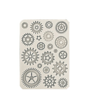 Stamperia Sir Vagabond in Fantasy World Silicon Mould A5 Gears (KACMA518) Stamperia Sir Vagabond in Fantasy World Silicon Mould A5 Gears (KACMA518)