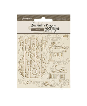 Stamperia Sir Vagabond in Fantasy World Decorative Chips Fantasy Travel (SCB205)* Stamperia Sir Vagabond in Fantasy World Decorative Chips Fantasy Travel (SCB205)*