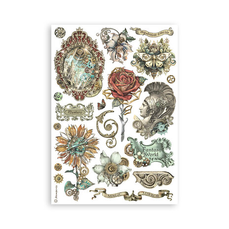 Stamperia Sir Vagabond in Fantasy World A5 Washi Pad (SBW03) Stamperia Sir Vagabond in Fantasy World A5 Washi Pad (SBW03)