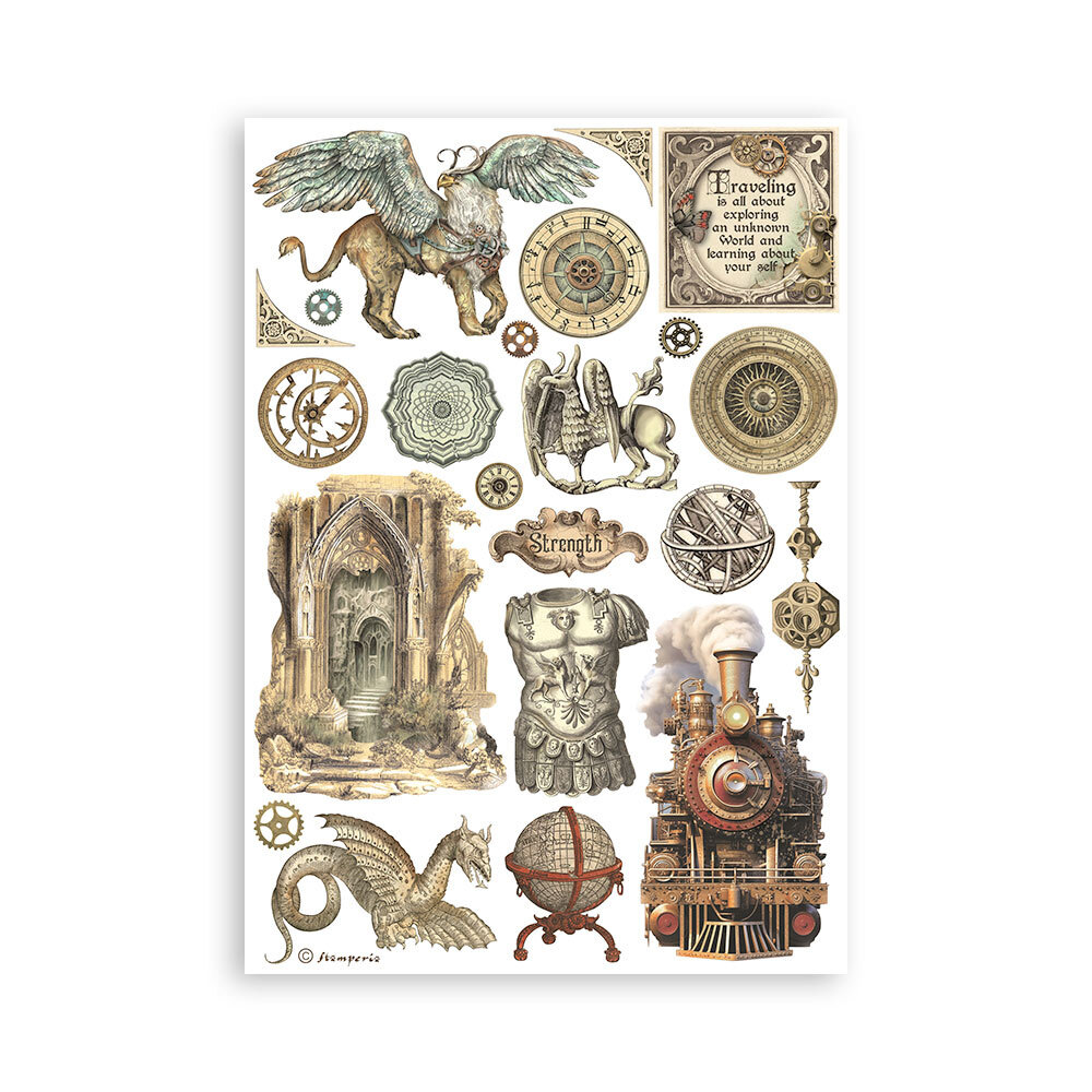 Stamperia Sir Vagabond in Fantasy World A5 Washi Pad (SBW03) Stamperia Sir Vagabond in Fantasy World A5 Washi Pad (SBW03)