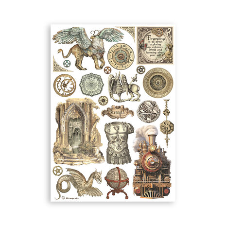 Stamperia Sir Vagabond in Fantasy World A5 Washi Pad (SBW03) Stamperia Sir Vagabond in Fantasy World A5 Washi Pad (SBW03)