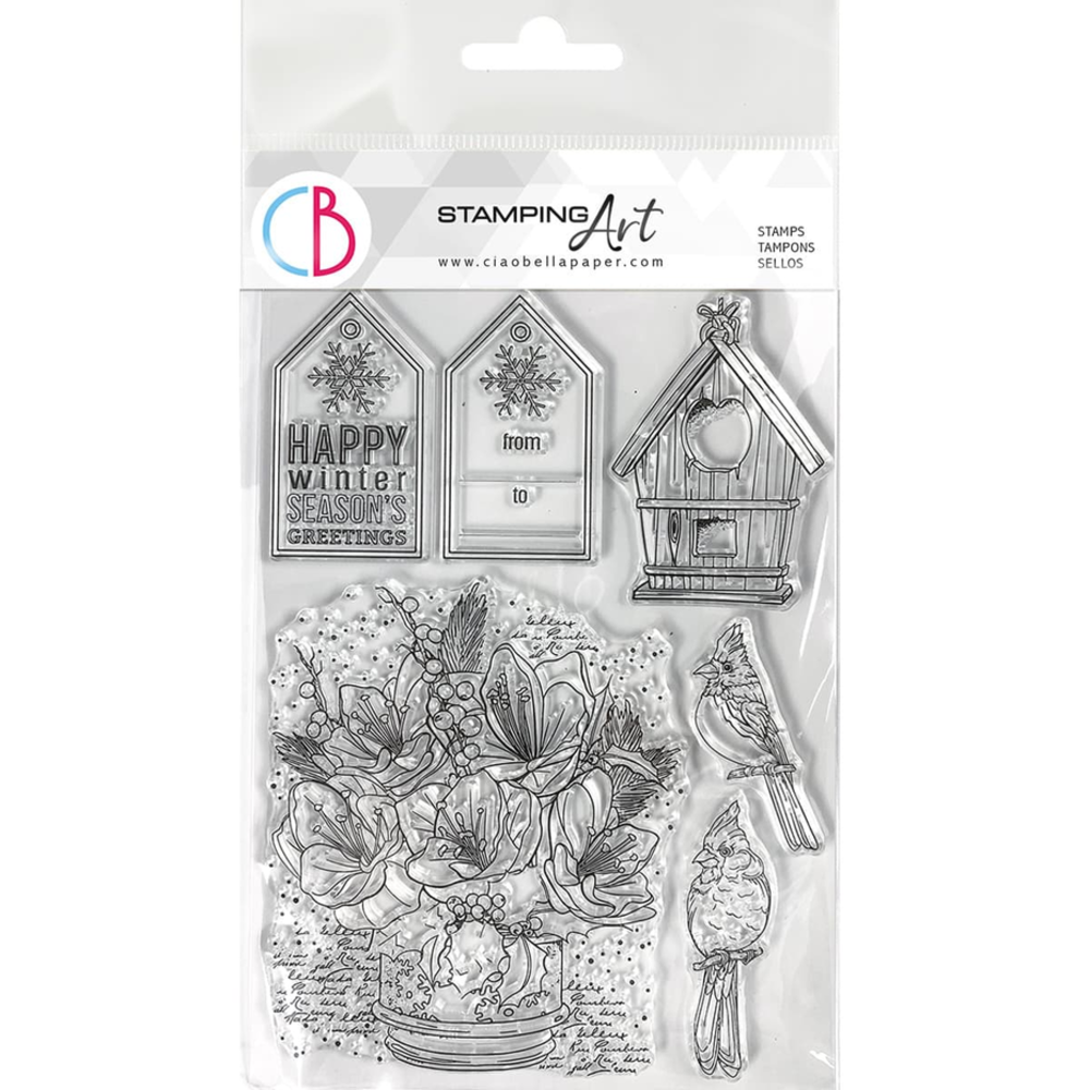 Ciao Bella Papercrafting Happy Winter Season A5 Clear Stamps (PS8064) Ciao Bella Papercrafting Happy Winter Season A5 Clear Stamps (PS8064)
