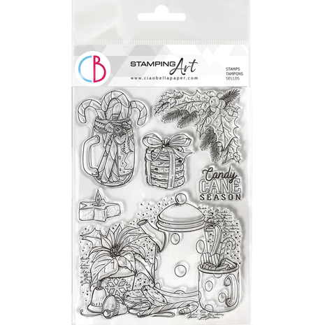 Ciao Bella Papercrafting Candy Cane Season A5 Clear Stamps (PS8060) Ciao Bella Papercrafting Candy Cane Season A5 Clear Stamps (PS8060)