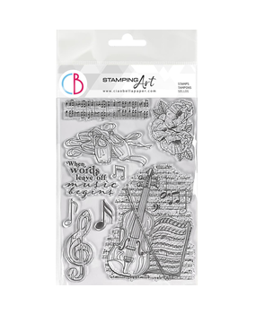 Ciao Bella Papercrafting Music Begins A5 Clear Stamps (PS8051) Ciao Bella Papercrafting Music Begins A5 Clear Stamps (PS8051)