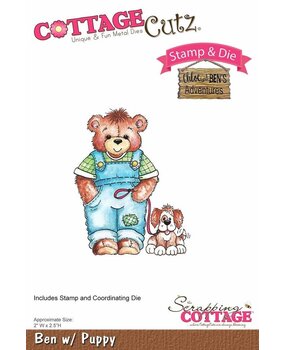 Scrapping Cottage CottageCutz Ben with Puppy (CCS-022) Scrapping Cottage CottageCutz Ben with Puppy (CCS-022)