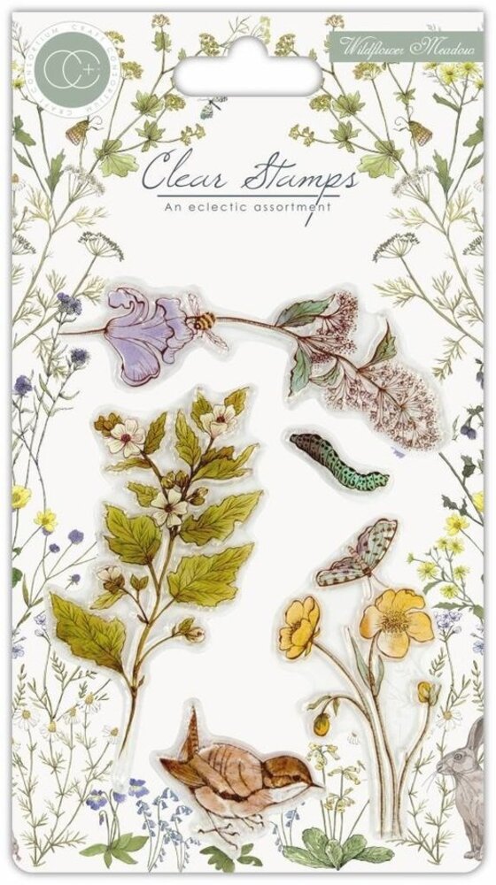 Craft Consortium Wildflower Meadow Clear Stamps Wild Flowers (CCSTMP005)