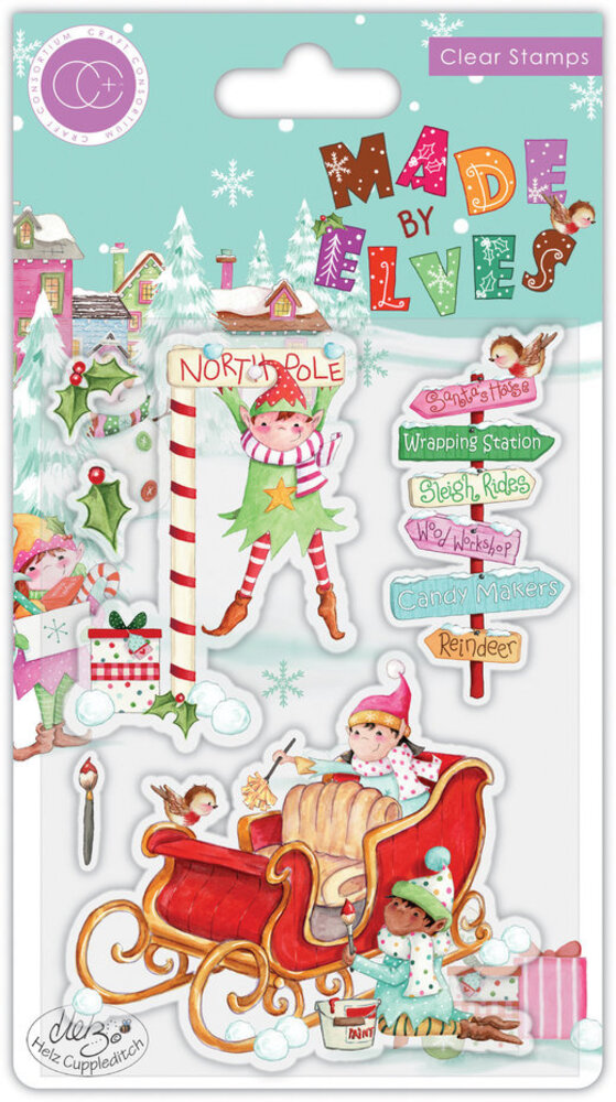Craft Consortium Made by Elves Sleigh Clear Stamps (CCSTMP070)