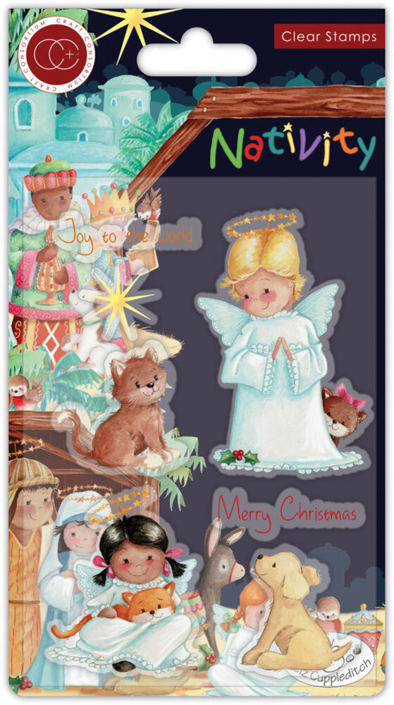 Craft Consortium Nativity Angels Clear Stamps (CCSTMP050)