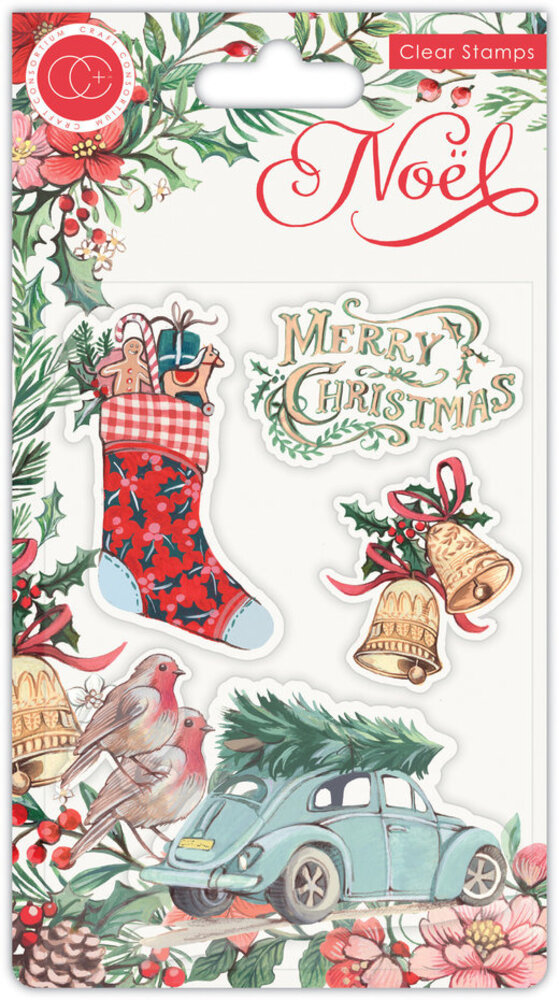 Craft Consortium Noel Festivity Clear Stamps (CCSTMP045) Craft Consortium Noel Festivity Clear Stamps (CCSTMP045)