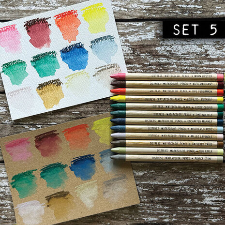 Ranger Distress Watercolor Pencils Kit 5 (TDH83597) Ranger Distress Watercolor Pencils Kit 5 (TDH83597)