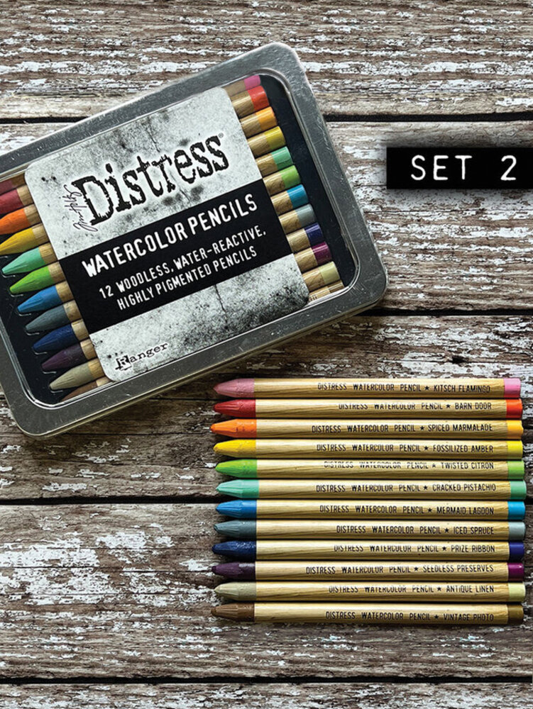 Ranger Distress Watercolor Pencils Kit 2 (TDH76315) Ranger Distress Watercolor Pencils Kit 2 (TDH76315)