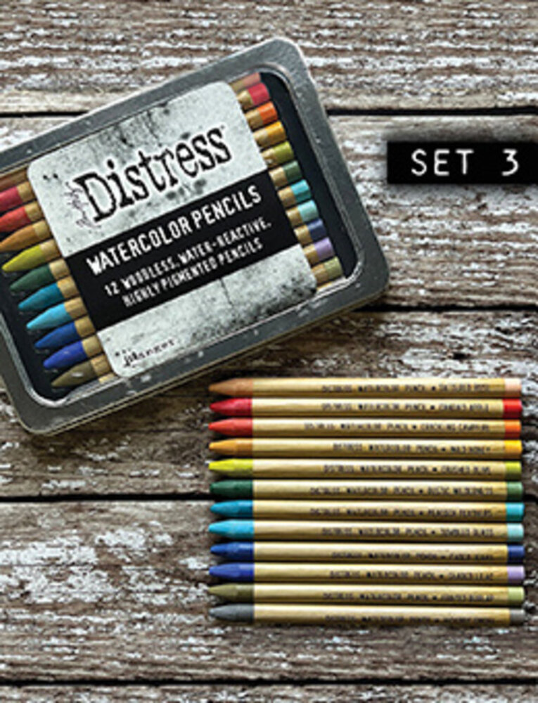 Ranger Distress Watercolor Pencils Kit 3 (TDH76643) Ranger Distress Watercolor Pencils Kit 3 (TDH76643)