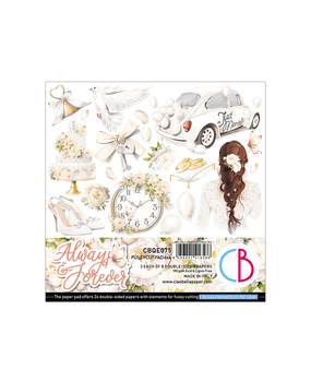 Ciao Bella Papercrafting Always & Forever 6x6 Inch Paper Pad (CBQE075) Ciao Bella Papercrafting Always & Forever 6x6 Inch Paper Pad (CBQE075)