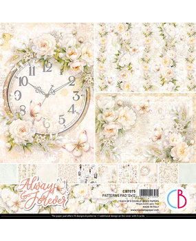 Ciao Bella Papercrafting Always & Forever 12x12 Inch Patterns Pad (CBT075) Ciao Bella Papercrafting Always & Forever 12x12 Inch Patterns Pad (CBT075)