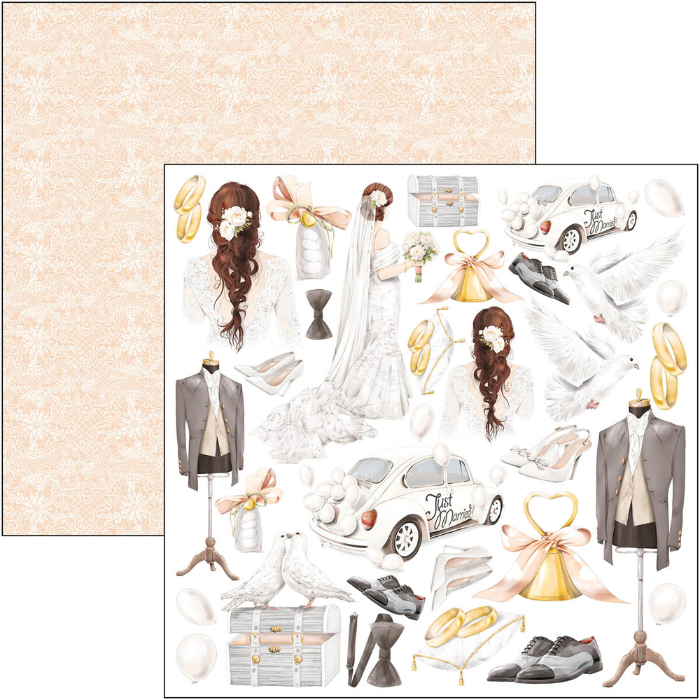 Ciao Bella Papercrafting Always & Forever 12x12 Inch Patterns Pad (CBT075) Ciao Bella Papercrafting Always & Forever 12x12 Inch Patterns Pad (CBT075)