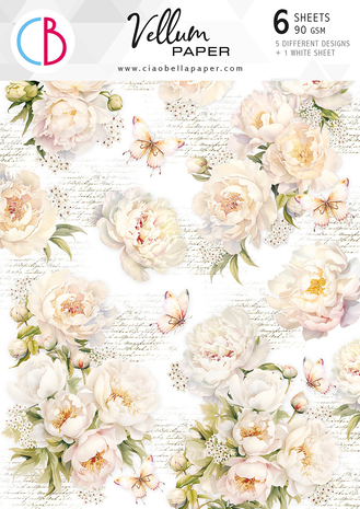 Ciao Bella Papercrafting Always & Forever A4 Vellum Paper (CBV014) Ciao Bella Papercrafting Always & Forever A4 Vellum Paper (CBV014)