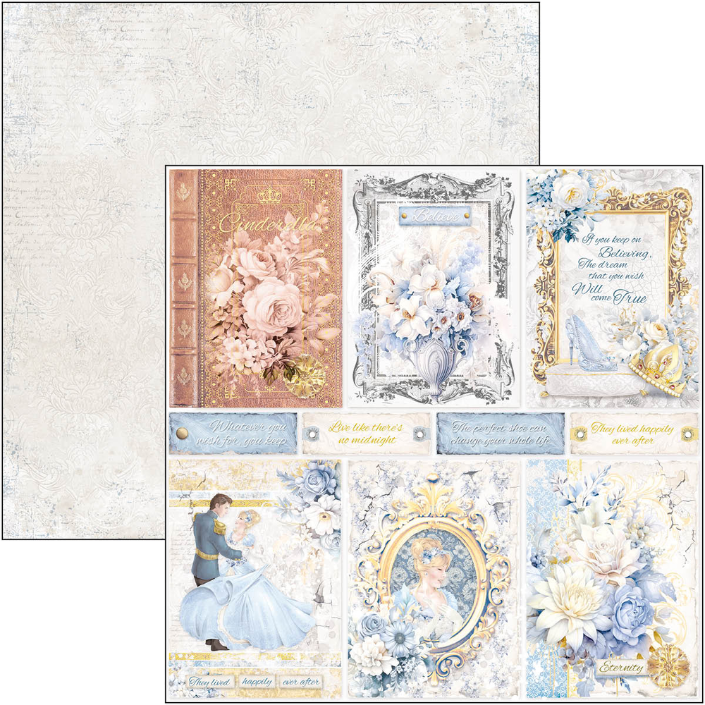 Ciao Bella Papercrafting Midnight Spell 12x12 Inch Paper Pad (CBPM072)