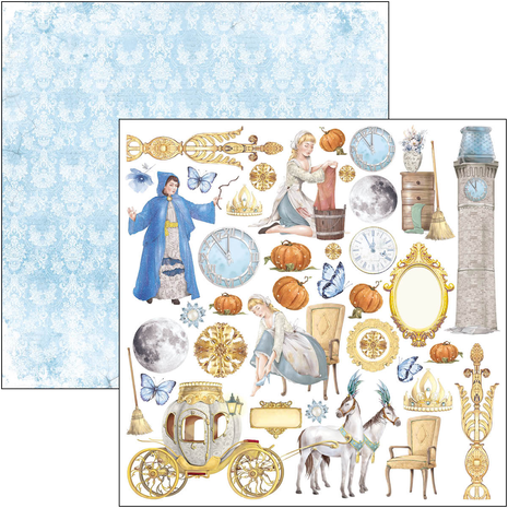 Ciao Bella Papercrafting Midnight Spell 12x12 Inch Paper Pad (CBPM072)