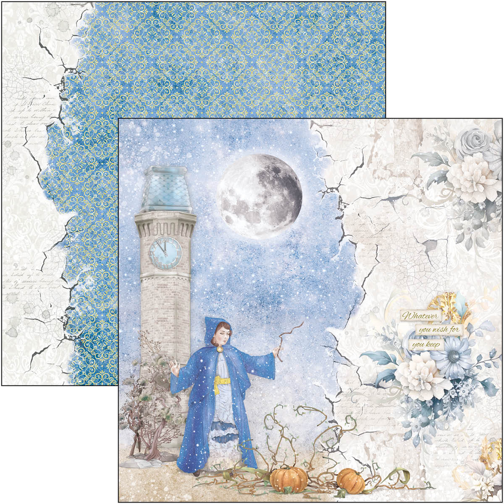 Ciao Bella Papercrafting Midnight Spell 8x8 Inch Paper Pad (CBH072)