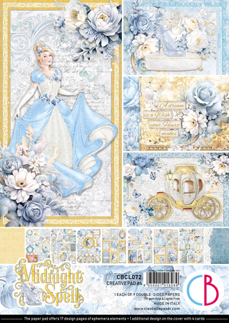 Ciao Bella Papercrafting Midnight Spell A4 Creative Pad (CBCL072) Ciao Bella Papercrafting Midnight Spell A4 Creative Pad (CBCL072)