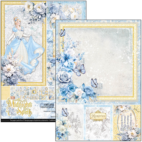 Ciao Bella Papercrafting Midnight Spell A4 Creative Pad (CBCL072) Ciao Bella Papercrafting Midnight Spell A4 Creative Pad (CBCL072)