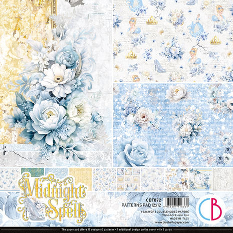 Ciao Bella Papercrafting Midnight Spell 12x12 Inch Patterns Pad (CBT072) Ciao Bella Papercrafting Midnight Spell 12x12 Inch Patterns Pad (CBT072)