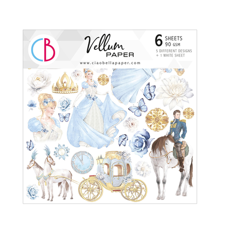 Ciao Bella Papercrafting Midnight Spell 6x6 Inch Vellum Paper (CBVQ011)