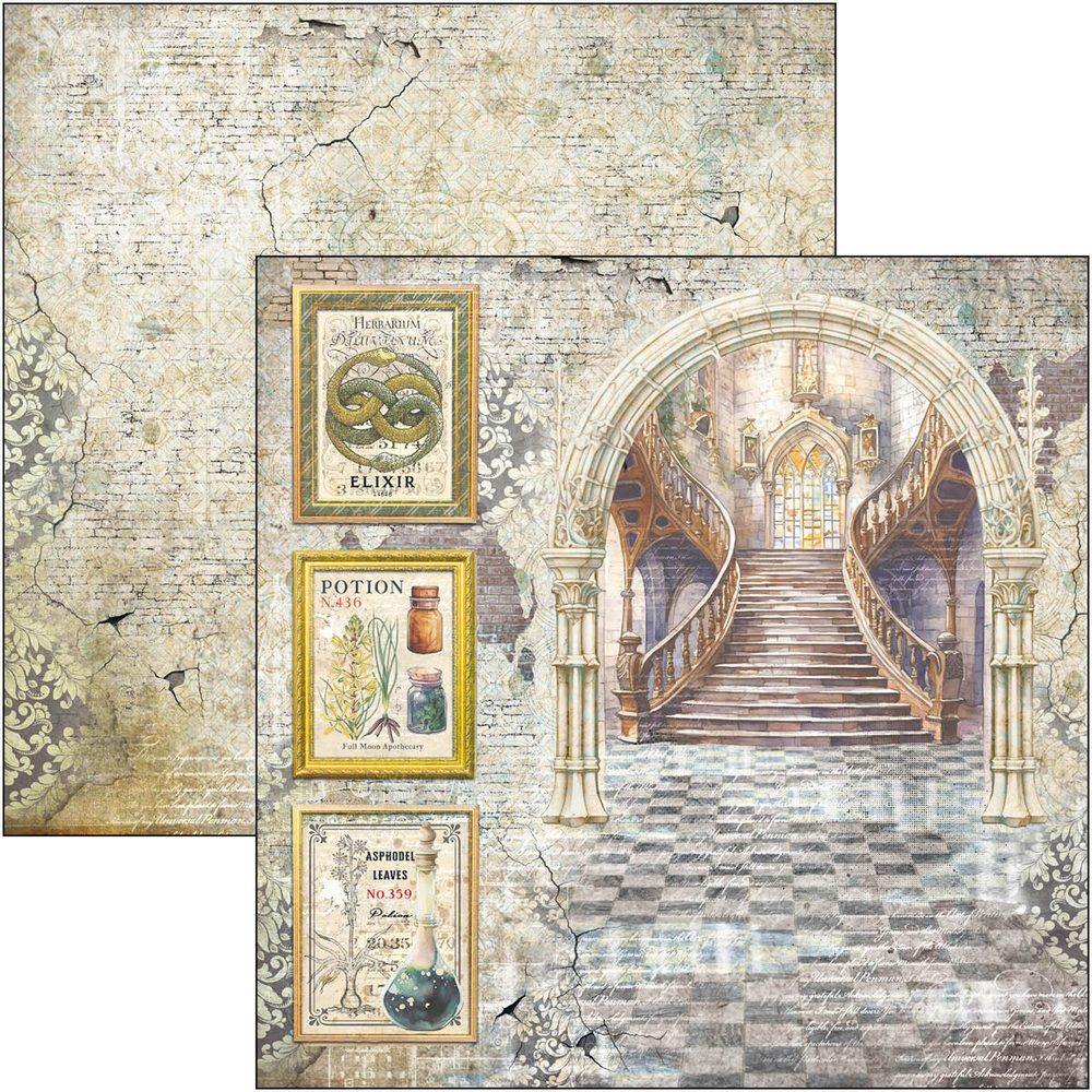 Ciao Bella Papercrafting Wizard Academy 12x12 Inch Paper Pad (CBPM071) Ciao Bella Papercrafting Wizard Academy 12x12 Inch Paper Pad (CBPM071)