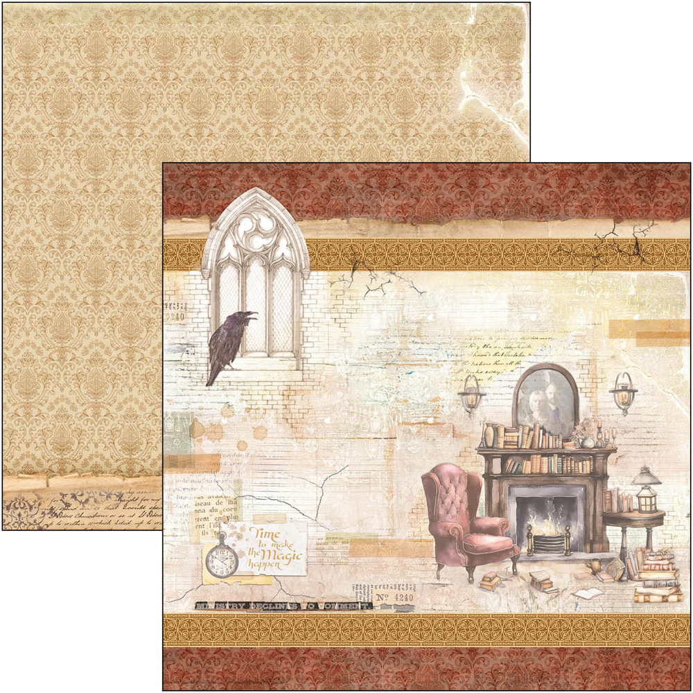 Ciao Bella Papercrafting Wizard Academy 12x12 Inch Paper Pad (CBPM071) Ciao Bella Papercrafting Wizard Academy 12x12 Inch Paper Pad (CBPM071)