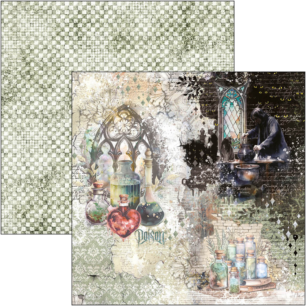 Ciao Bella Papercrafting Wizard Academy 12x12 Inch Paper Pad (CBPM071) Ciao Bella Papercrafting Wizard Academy 12x12 Inch Paper Pad (CBPM071)