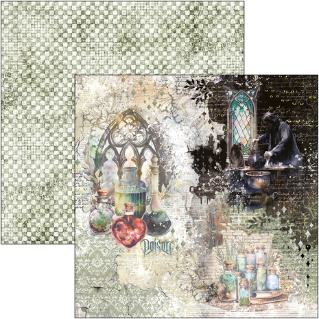 Ciao Bella Papercrafting Wizard Academy 12x12 Inch Paper Pad (CBPM071) Ciao Bella Papercrafting Wizard Academy 12x12 Inch Paper Pad (CBPM071)