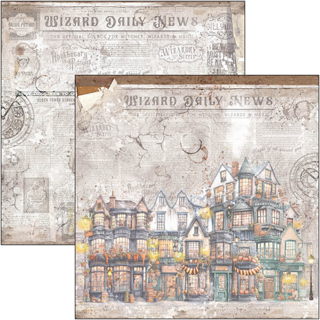 Ciao Bella Papercrafting Wizard Academy 12x12 Inch Patterns Pad (CBT071) Ciao Bella Papercrafting Wizard Academy 12x12 Inch Patterns Pad (CBT071)