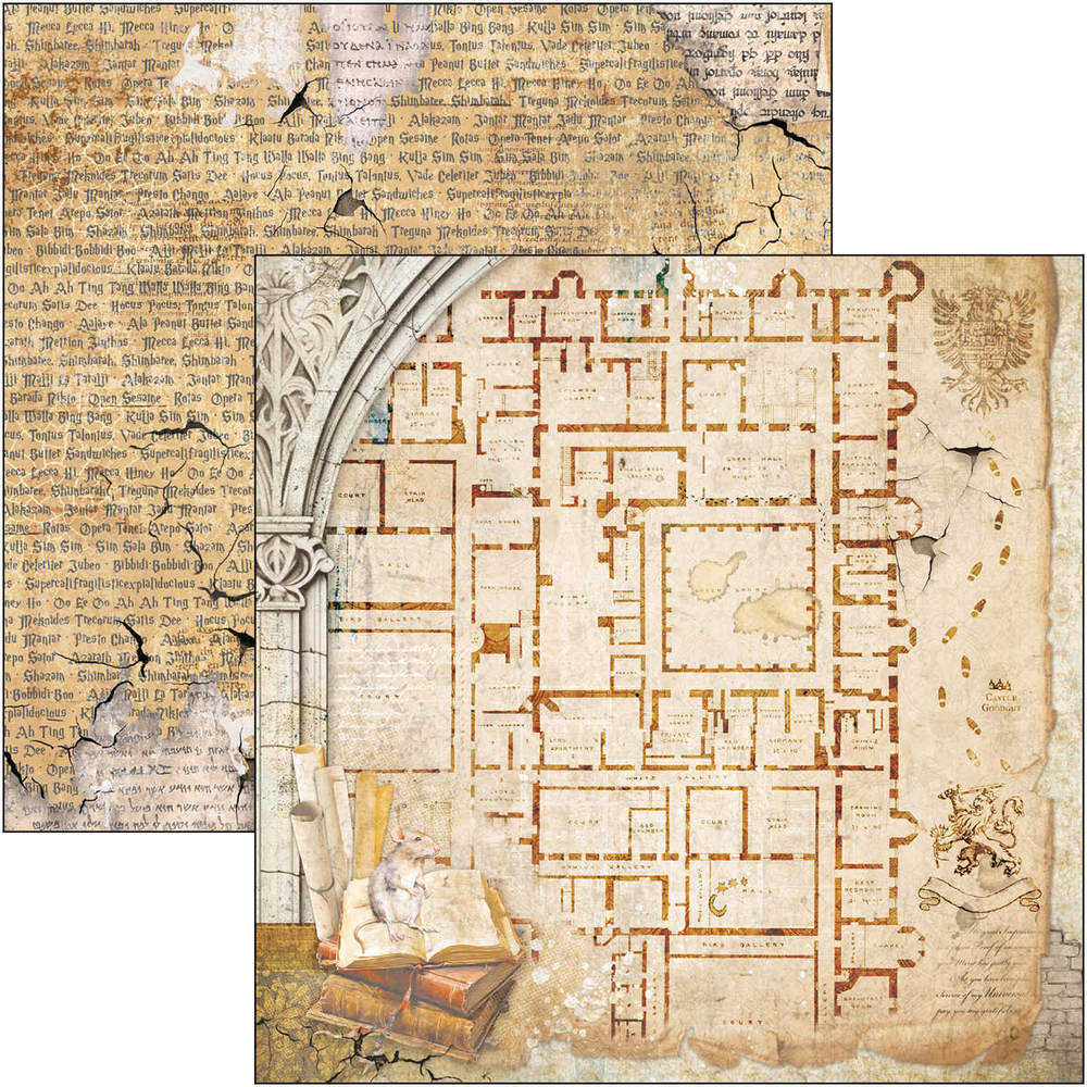 Ciao Bella Papercrafting Wizard Academy 12x12 Inch Patterns Pad (CBT071) Ciao Bella Papercrafting Wizard Academy 12x12 Inch Patterns Pad (CBT071)