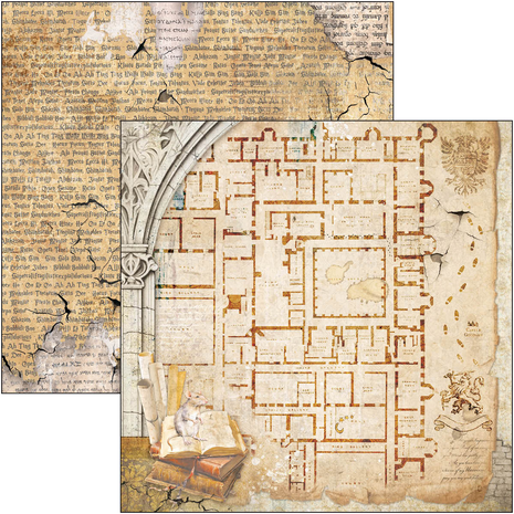 Ciao Bella Papercrafting Wizard Academy 12x12 Inch Patterns Pad (CBT071) Ciao Bella Papercrafting Wizard Academy 12x12 Inch Patterns Pad (CBT071)