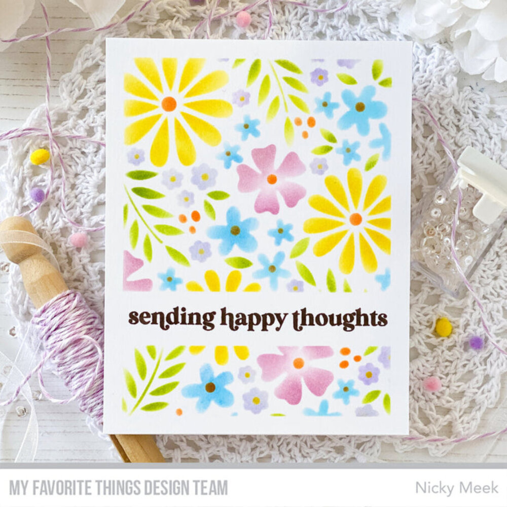 My Favorite Things High/Low Strip Stencil (ST-193)