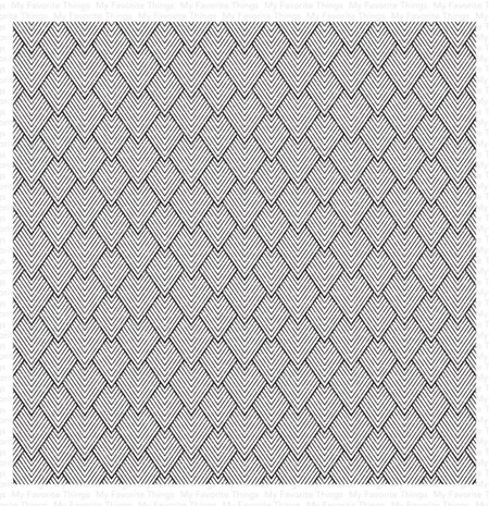 My Favorite Things Cascading Diamonds Background Rubber Stamp (BG-166)