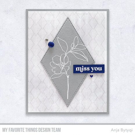 My Favorite Things Cascading Diamonds Background Rubber Stamp (BG-166)