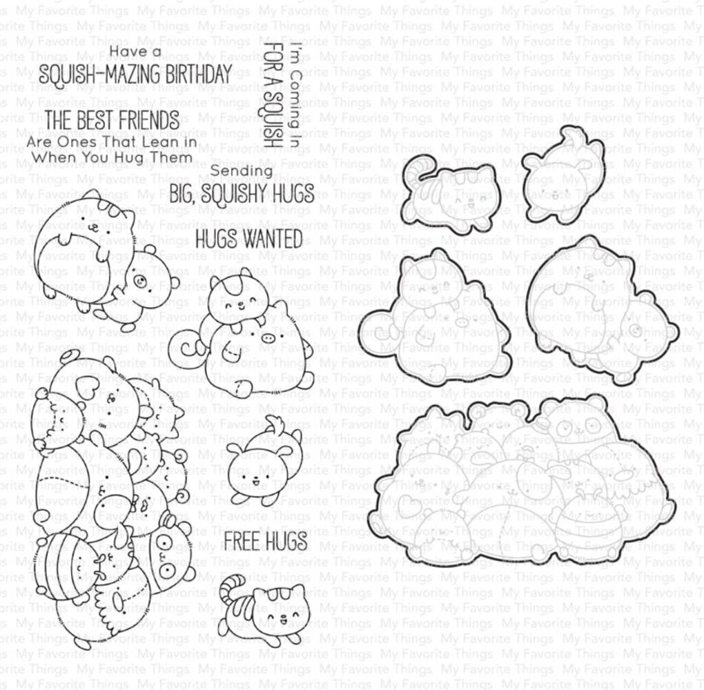 My Favorite Things Squishy Hugs Stamp & Die Duo (DUO-010) My Favorite Things Squishy Hugs Stamp & Die Duo (DUO-010)