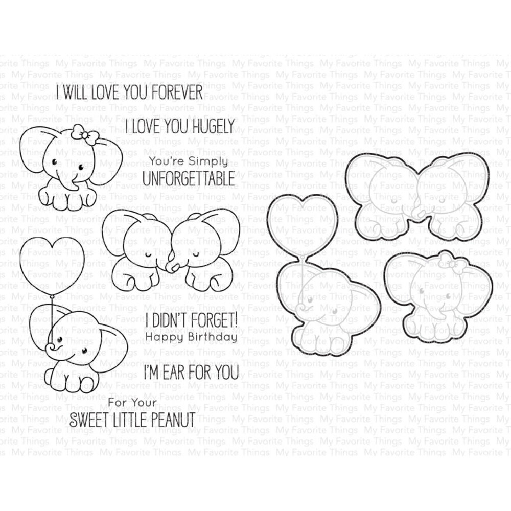 My Favorite Things Sweet Little Peanut Stamp & Die Duo (DUO-012 ...