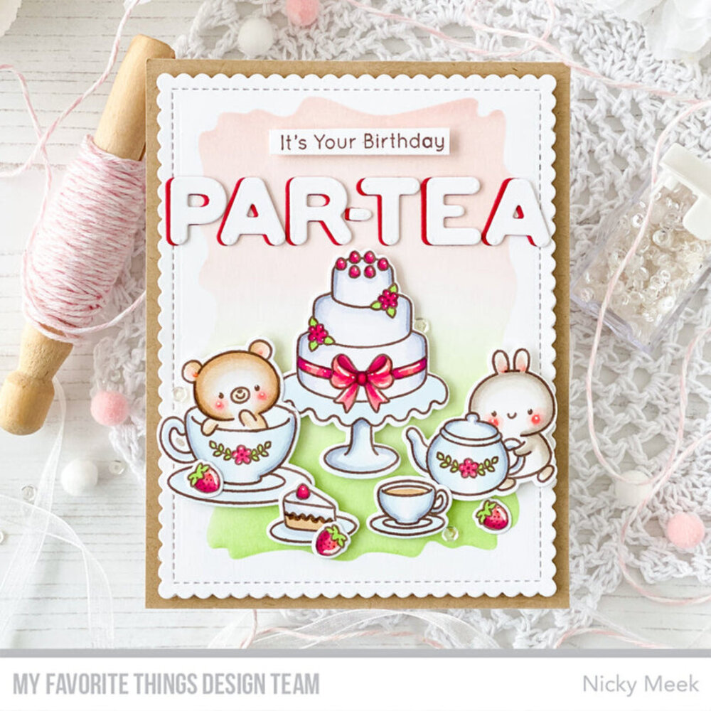 My Favorite Things Tea Party Pals Stamp & Die Duo (DUO-013) My Favorite Things Tea Party Pals Stamp & Die Duo (DUO-013)