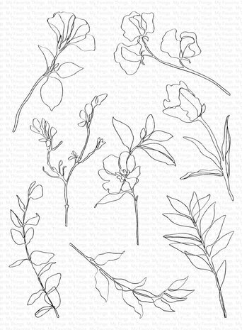 My Favorite Things Sketchy Blooms Clear Stamps (CS-856) My Favorite Things Sketchy Blooms Clear Stamps (CS-856)