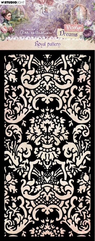 Studio Light Victorian Dreams Slimline Masking Stencil Royal Pattern (JMA-VD-MASK266) Studio Light Victorian Dreams Slimline Masking Stencil Royal Pattern (JMA-VD-MASK266)