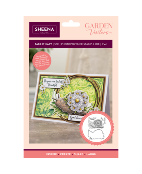 Sheena Garden Visitors Stamp & Die Take It Easy (SD-GV-STD-TAEA) Sheena Garden Visitors Stamp & Die Take It Easy (SD-GV-STD-TAEA)