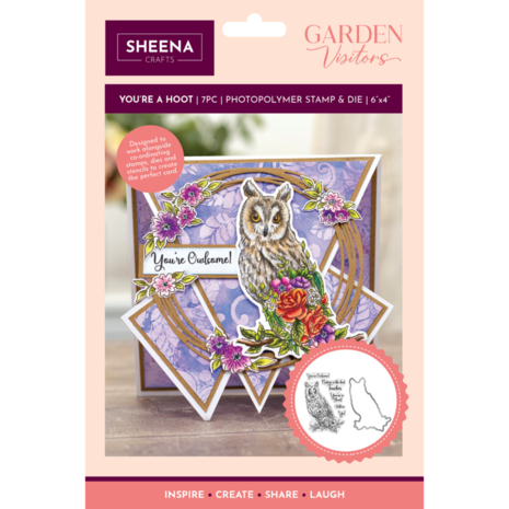 Sheena Garden Visitors Stamp & Die You're a Hoot (SD-GV-STD-YOHO)